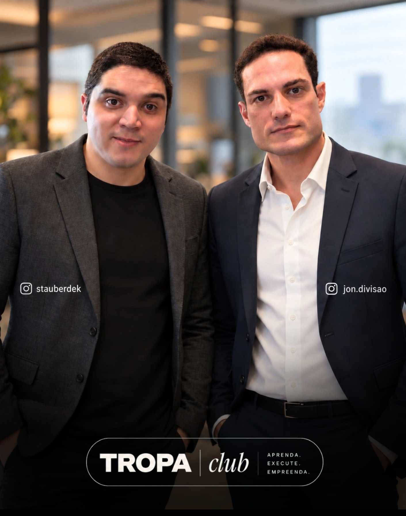 Kauan e Jon, fundadores da TROPA CLUB